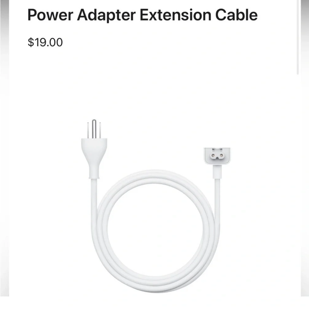 Apple Power Adapter Extension Cord for MacBooks -NIB